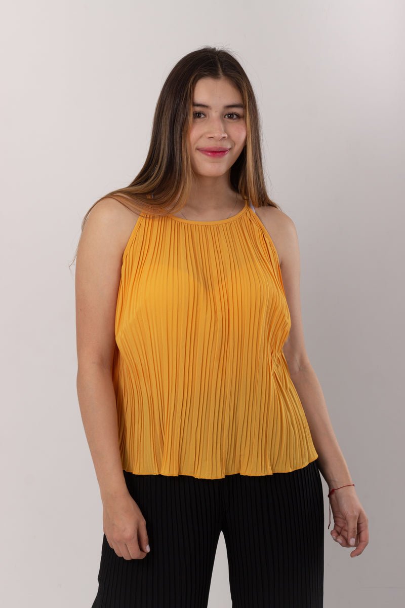 Blusa Básica Plisada