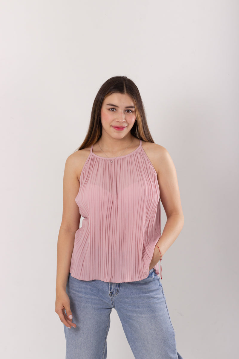 Blusa Básica Plisada