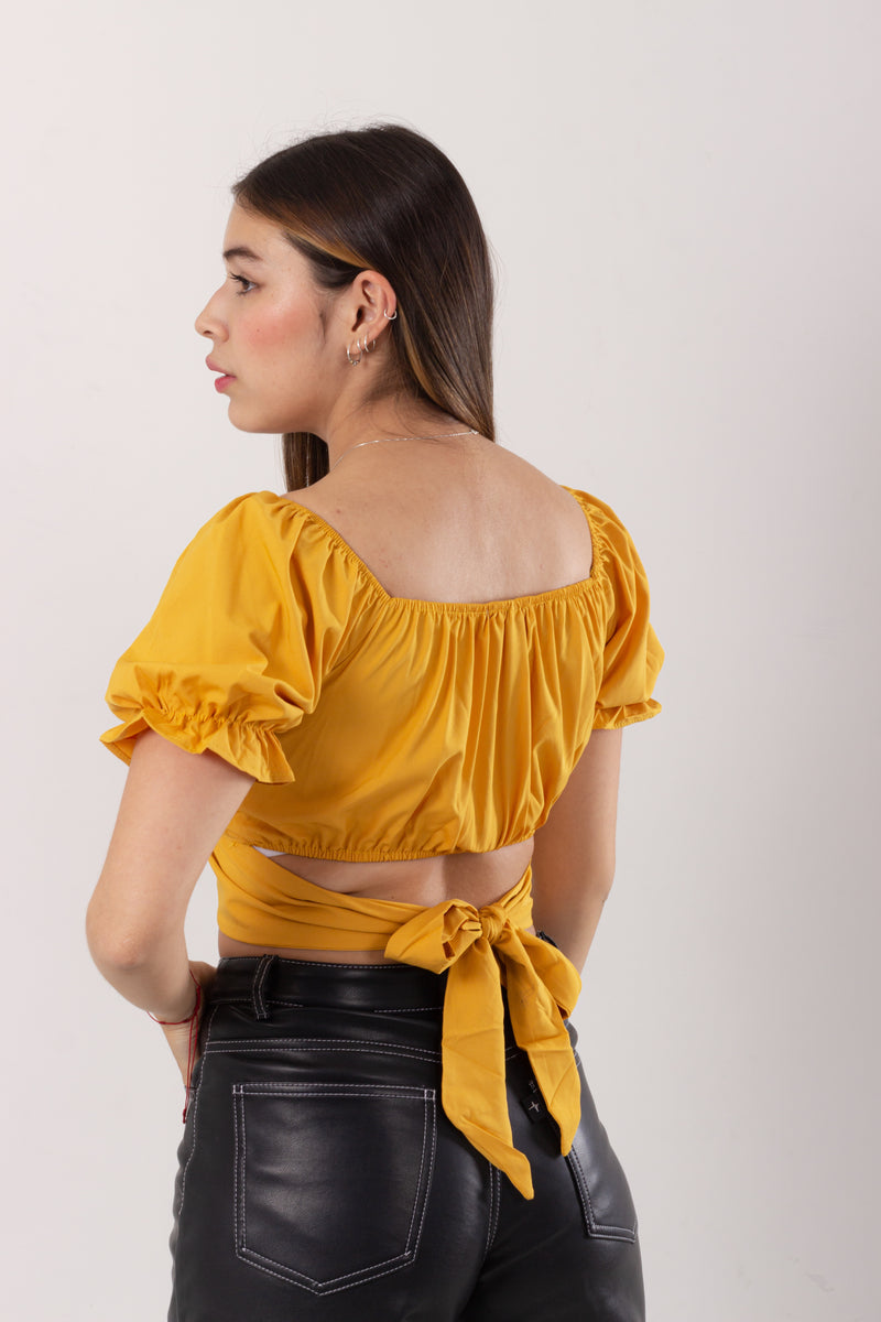 Blusa Cruzada Cintura