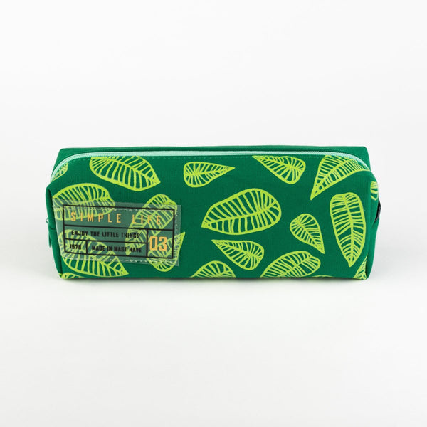 Natural pencil case leaves