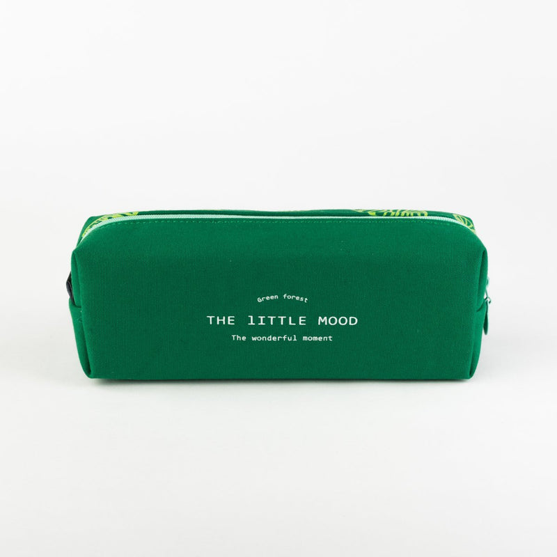 Tropical leaves pencil case