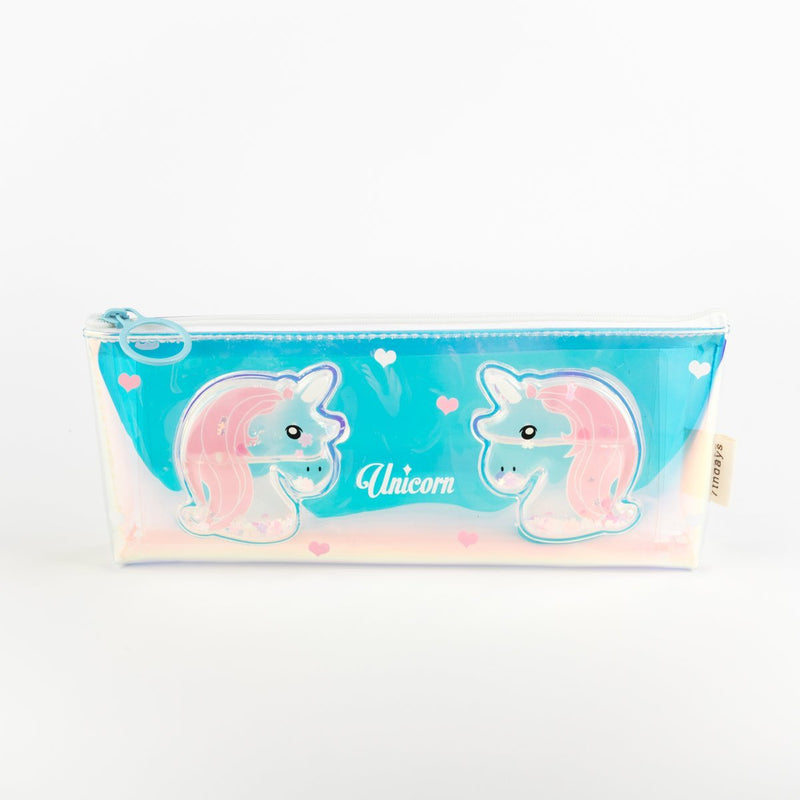 pencil case two unicorns