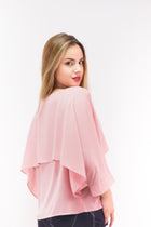 Blusa Cuello Redondo Rosada