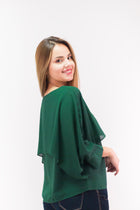 Blusa Cuello Redondo Verde