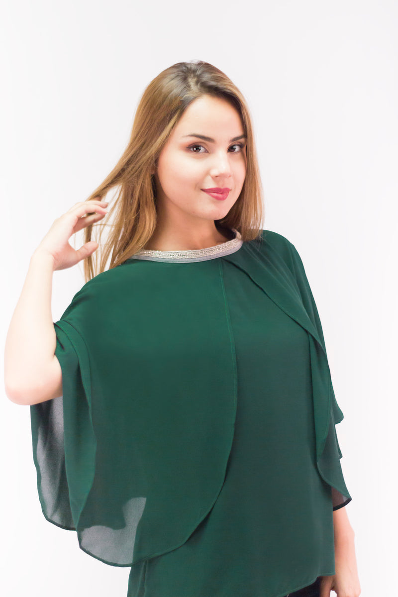 Blusa Manga Sisa Verde