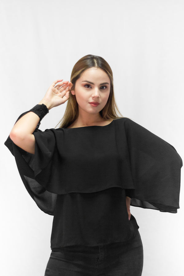 Blouse With Sleeve Opening